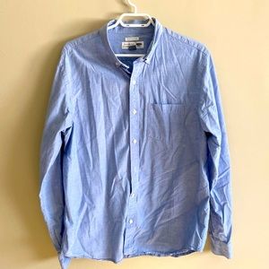 Old Navy Blue Classic Shirt in Regular Fit size large